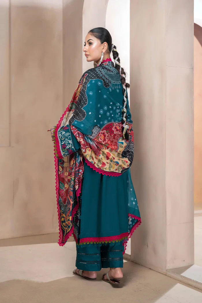 3PC Embroidered Unstitched Lawn Suit