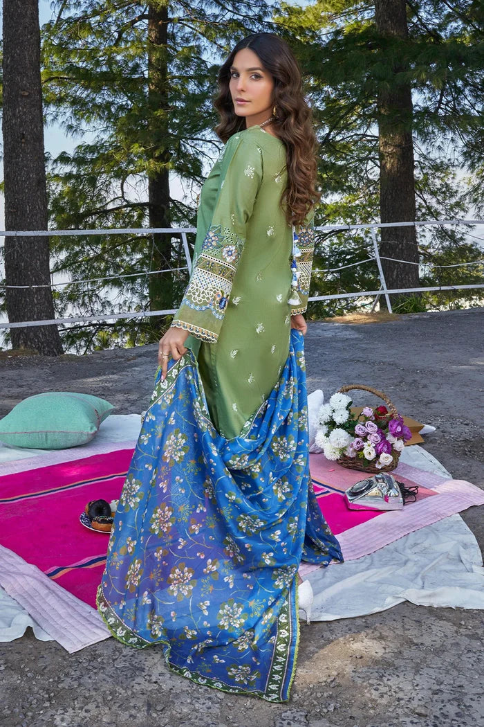 3PC Embroidered Unstitched Lawn Suit
