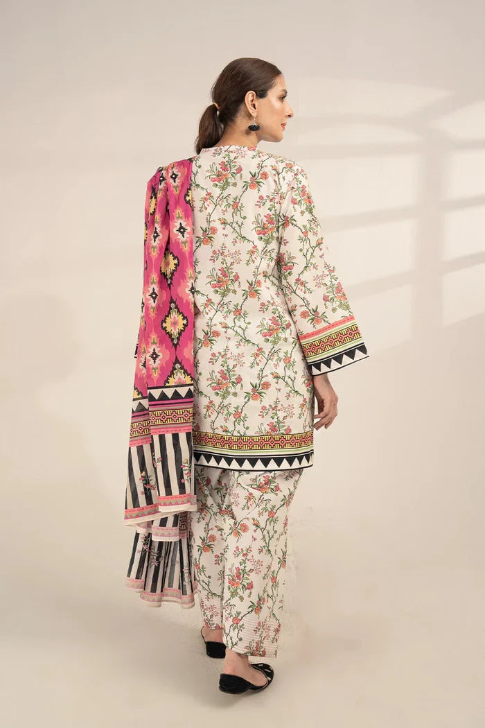 3PC Printed Unstitched Lawn Suit