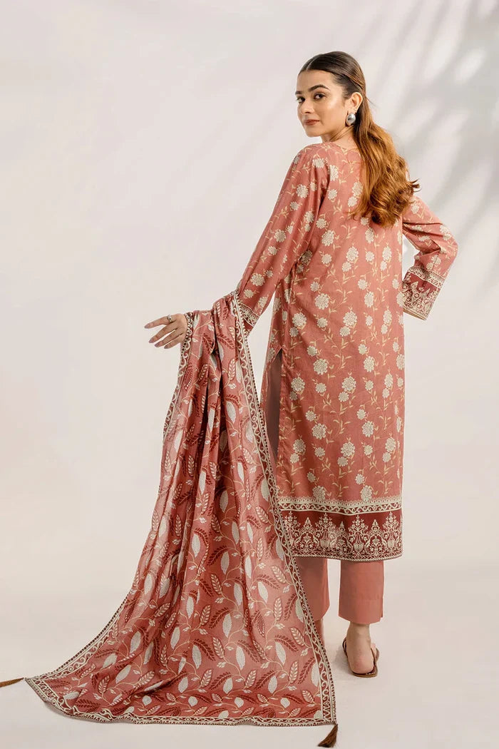 3PC Printed Unstitched Lawn Suit