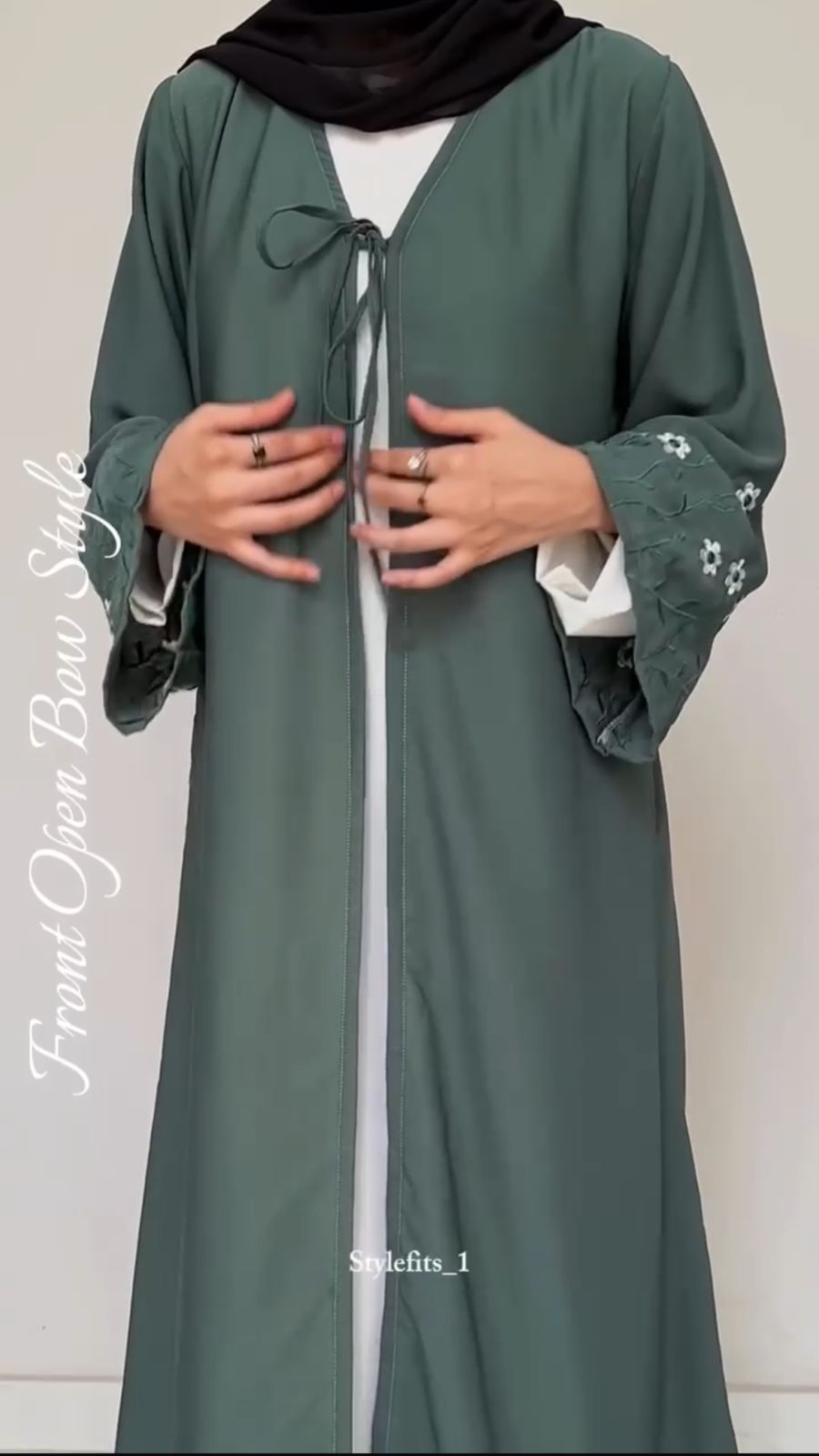 Pack of 3 abaya With Scarf