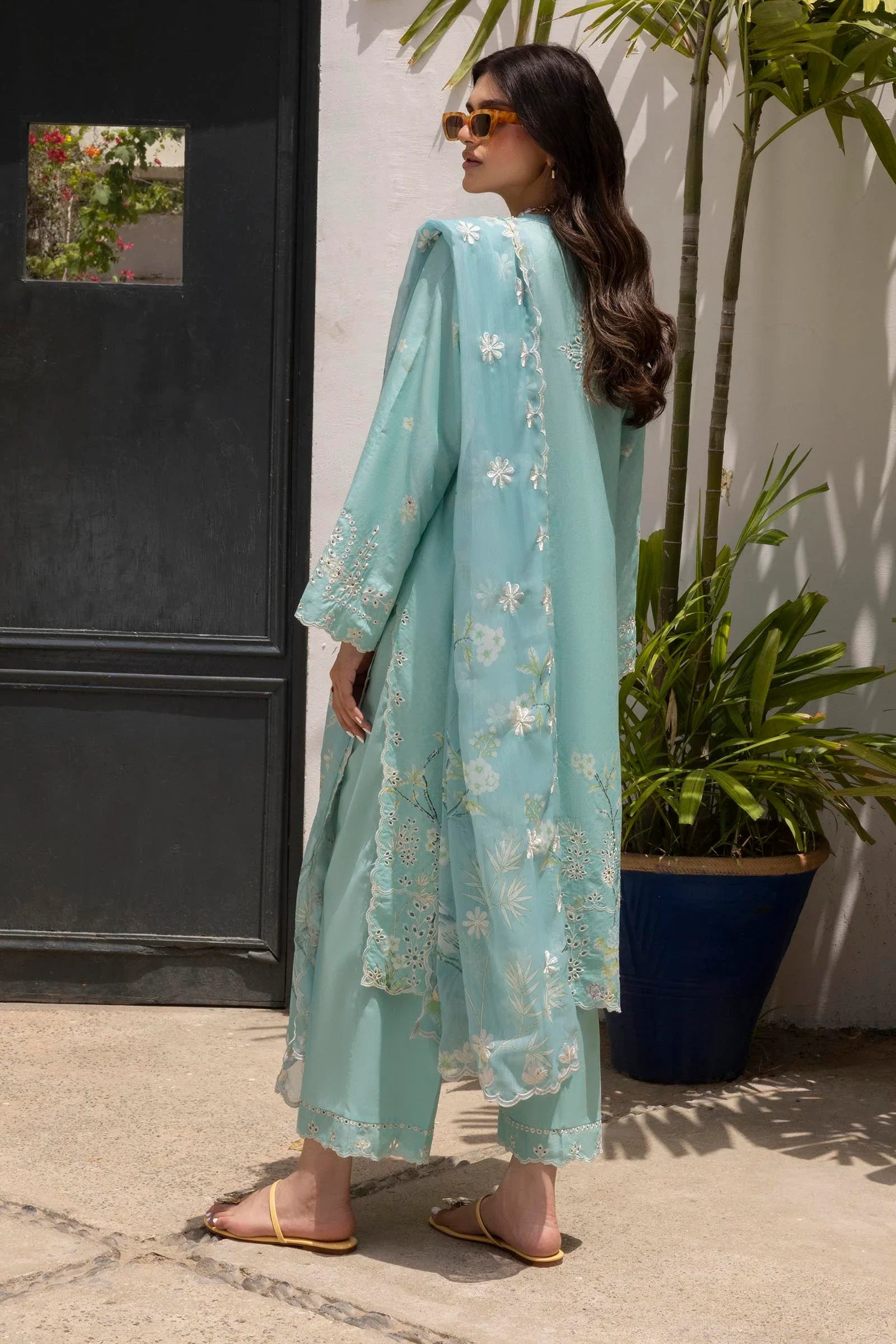 Stitched Lawn Embroidered Suit